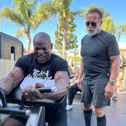 When Titans Train: Arnold & Ronnie's Gym Shenanigans at Gold's Gym