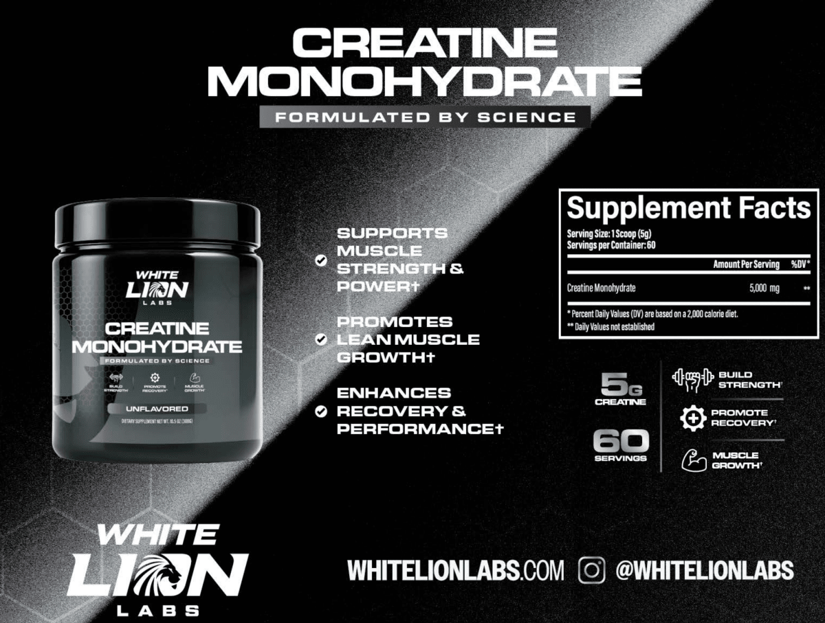 Creatine Monohydrate - White Lion Labs