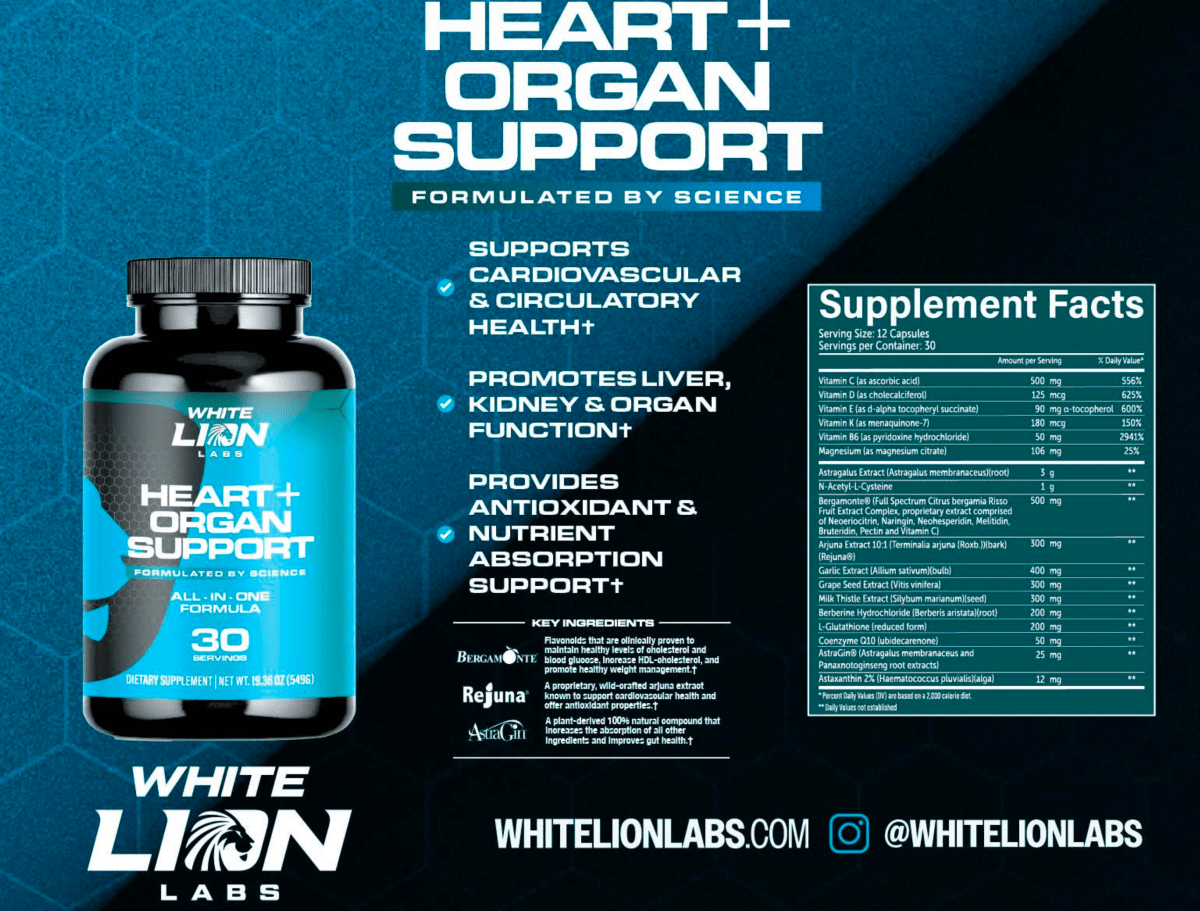 Heart + Organ Support - White Lion Labs