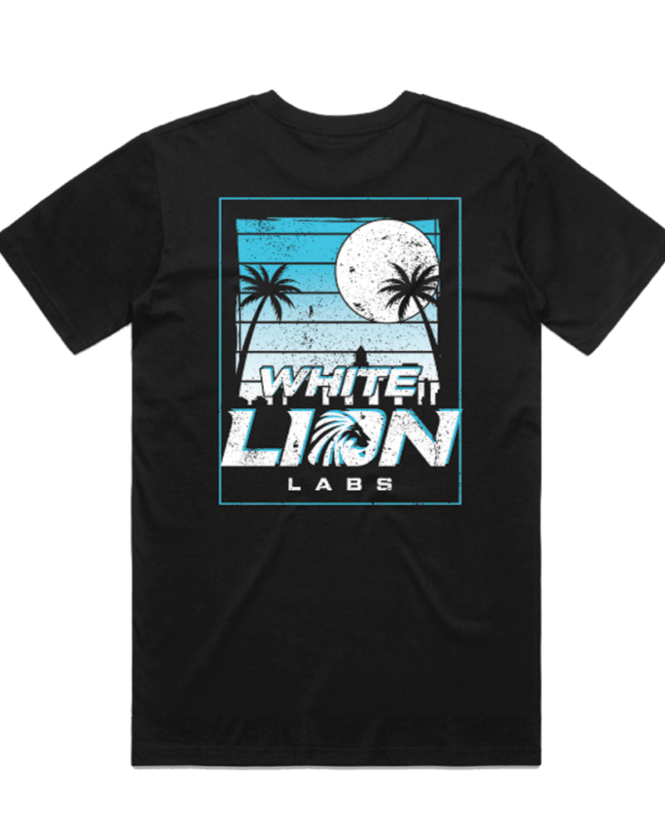 Limited Edition WHITE LION // MIAMI VICE T-Shirt - White Lion Labs
