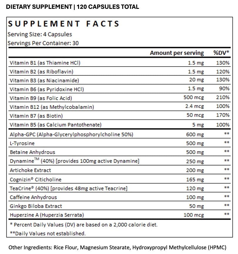 MindFuel Nootropic Blend - White Lion Labs