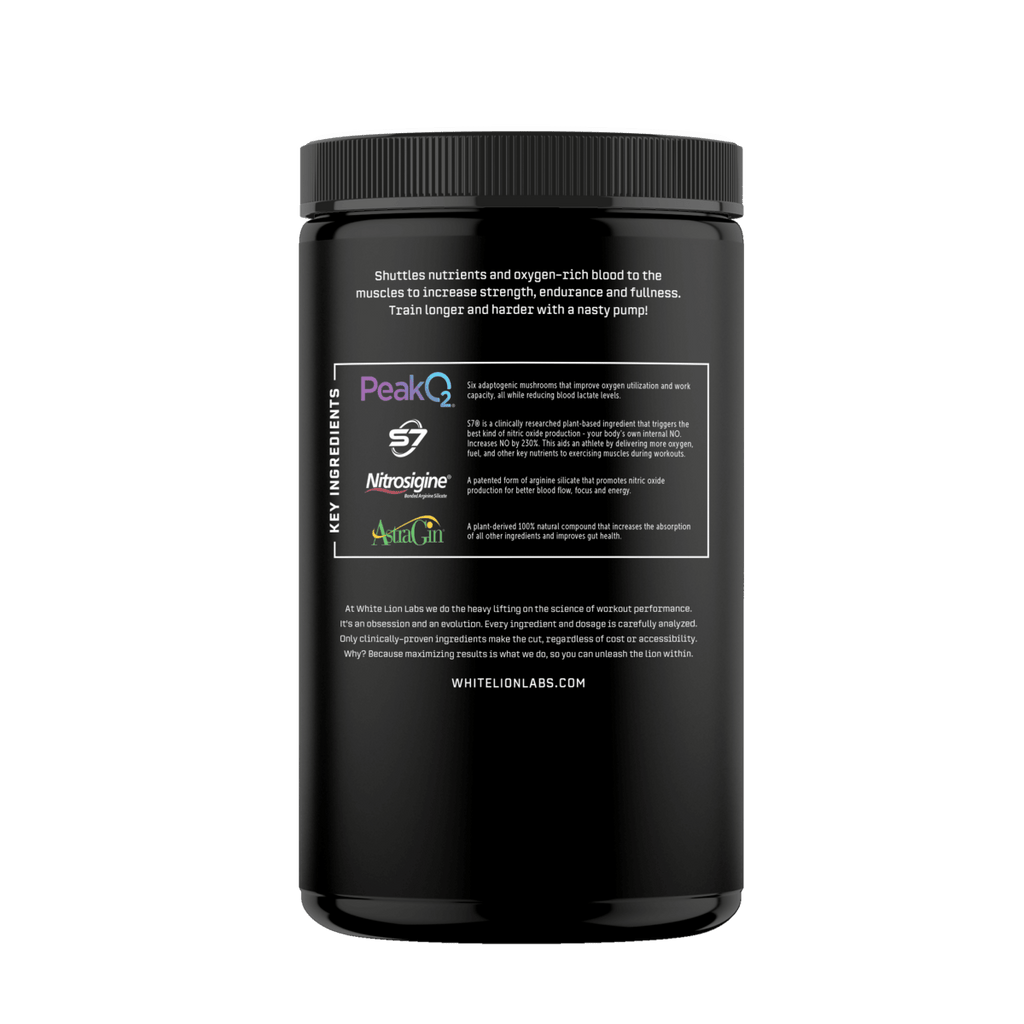 White Lion Labs Non - Stim Pump Pre - Workout - White Lion Labs