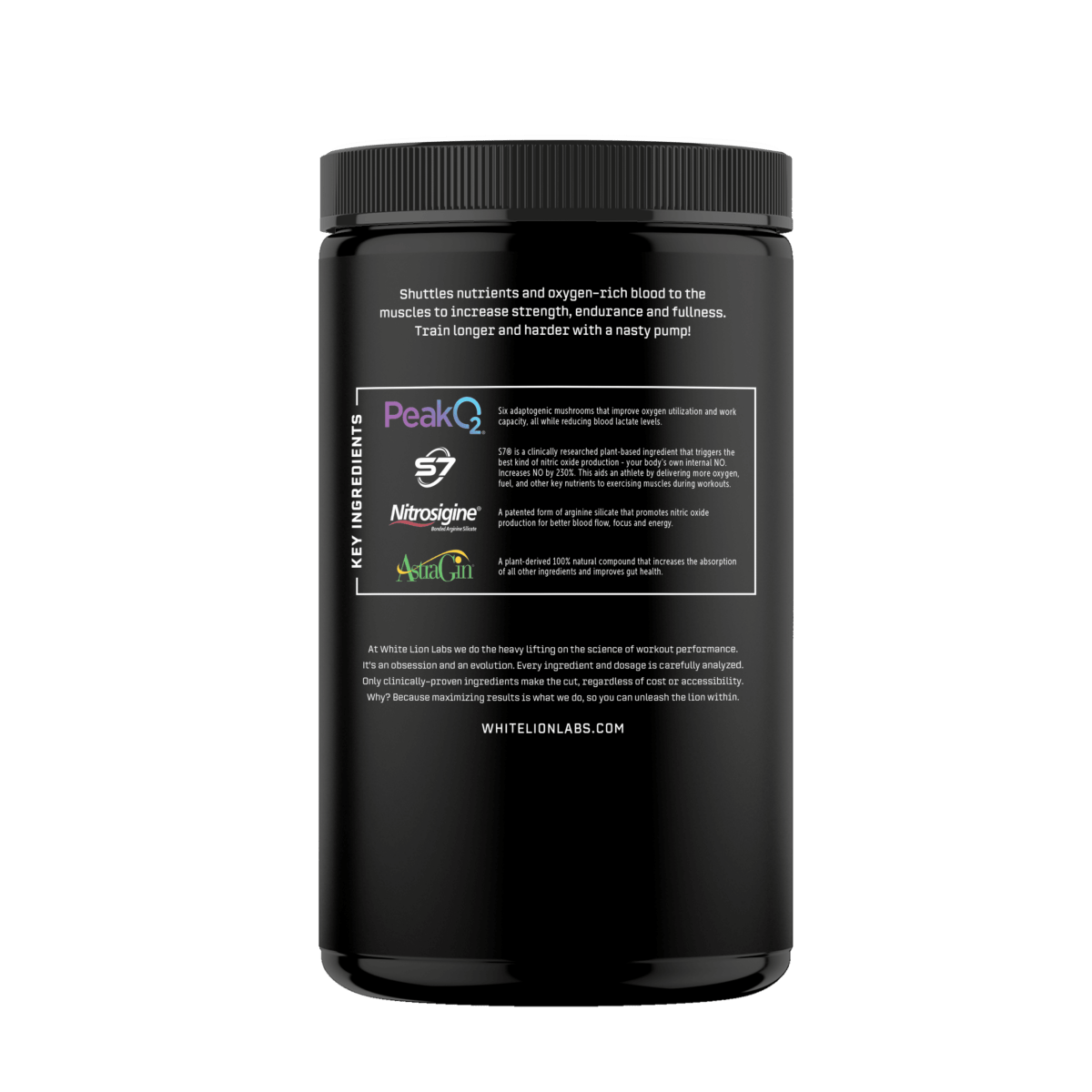 White Lion Labs Non - Stim Pump Pre - Workout - White Lion Labs